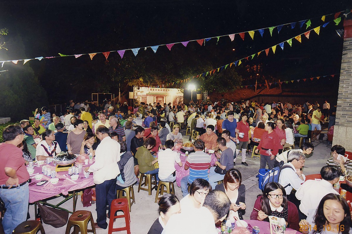 Sam Tung Uk has close ties with Kwan Mun Hau Tsuen. The two villages take turns holding basin meal banquet every year. (Photo courtesy of Mr Chan Kam-Hong)