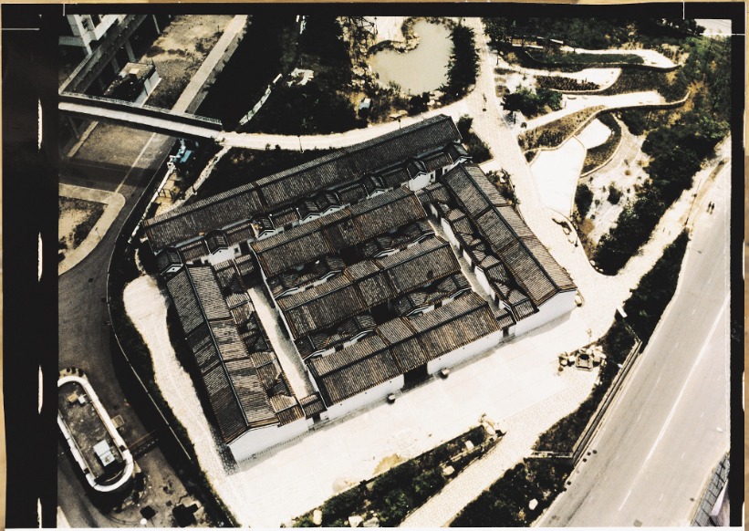 Bird's-eye view of the layout of Sam Tung Uk, late 1980s.
