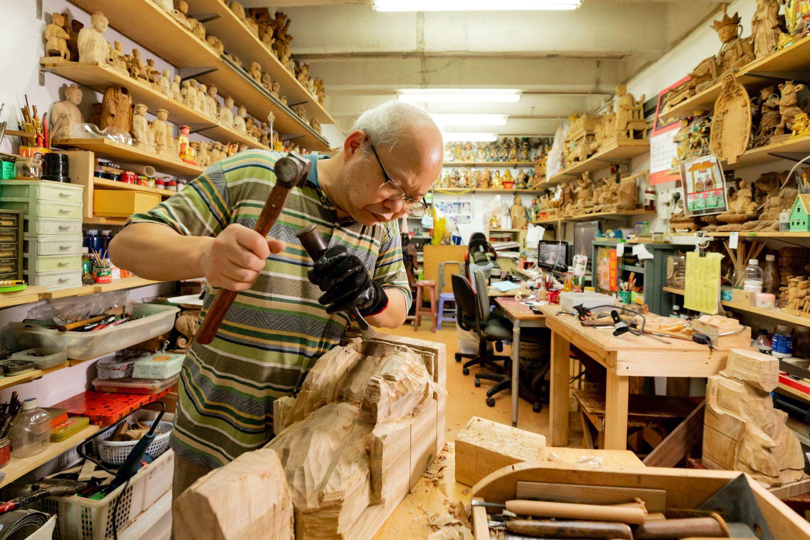木雕刻技藝講座及示範